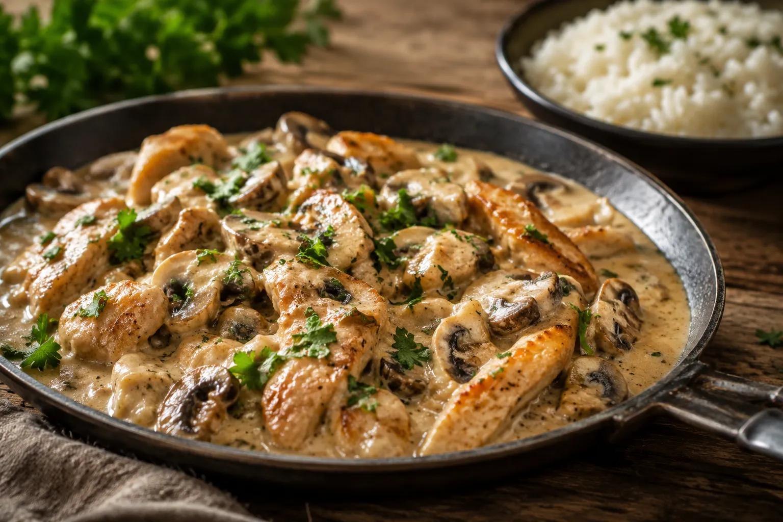 Pollo strogonoff: el guiso cremoso que conquista cualquier cena